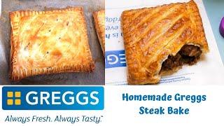 Greggs steak bake recipe  Easy steak slice recipe