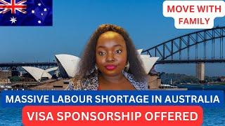 MOVE  TO AUSTRALIA WITH YOUR  FAMILY VISA SPONSORED JOBSJUST SEND YOUR CVMASSIVE LABOUR SHORTAGE