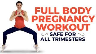 Full Body Pregnancy Workout  Walking HIIT Workout  NOT EASY  1st 2nd 3rd Trimester Safe