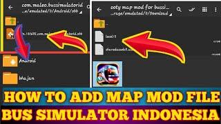 How to add bussid map mod file bus simulator indonesia 3.6.1bussid mod kese install kre bussid mod