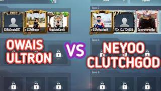 ClutchGoD And Neyoo VS Owais And Ultron  3V3 Team Death Match  Intense Fight