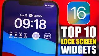 iOS 16 - TOP 10 Lock Screen WIDGETS 