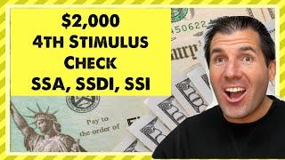 $2000 4th Stimulus Check Update in 2024 - Social Security SSDI SSI Low Income