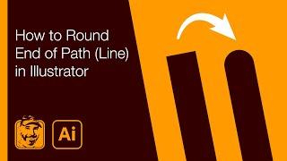 How to Round End of Path Line in Illustrator