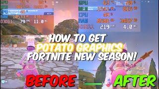 How To Get Potato Graphics In NEW Fortnite Chapter 5 Season 2 HUGE FPS BOOST + 0 DELAY