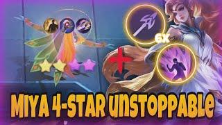 UNSTOPPABLE 4-STAR MIYA WITH LANCER AND MARKSMAN COMBO  MAGIC CHESS MLBB COMBO TERKUAT