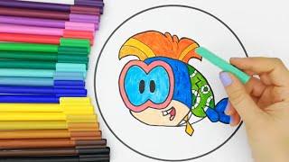 ADVENTURAL FINS - LINE FILM - WATCH PAINTING VIDEOS - LEARNING - COLORING