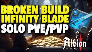 Infinity Blade Build is BROKEN  Solo Player Build Guide PvPPVE in Albion Online 2024