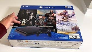 PS4 Slim 1TB with 3 Games Unboxing Playstation 4 Black Friday Bundle