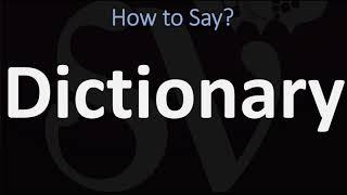 How to Pronounce Dictionary? CORRECTLY