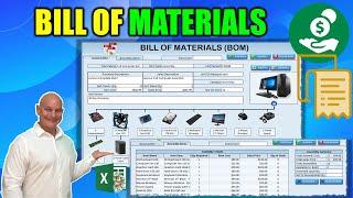 How To Create An Inventory Assembly & Bill Of Materials BOM Application In Excel Free Download