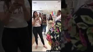 #Gurgaon #viral #video A fight in the mall of women about the short dress