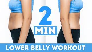 Lose Your LOWER BELLY FAT  Do this lower belly exercises to get a flat belly at Home