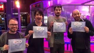 Paul Scheer & Podcast The Ride Go Indoor Skydiving