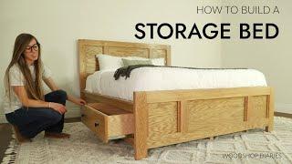 How to Build a Storage Bed with Built In Drawers