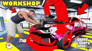 Franklin Upgrade Fastest Supercar in His New Workshop GTA 5  SHINCHAN and CHOP