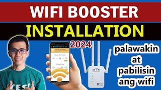 HOW TO INSTALL WIFI EXTENDER REPEATER AND BOOSTER  PALAWAKIN AT PABILISIN ANG WIFI  TUTORIAL 2024