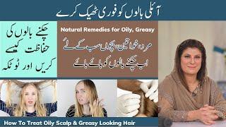 How To Treat Oily Scalp & Greasy Looking Hair  GET SHINY SILKY HAIR  Mild Shampoo   by Dr. Bilquis
