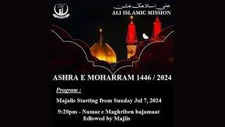 AIM Online Majlise Asre Ashoor  Maulana Syed Hadi Hasan  Mississauga  July 16 2024