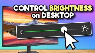 Change Screen Brightness on Desktop PC How To