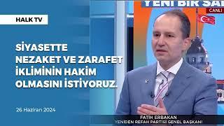 Siyasette nezaket ve zarafet ikliminin hakim olmasını istiyoruz.