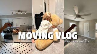 MOVING VLOG Ep1  Empty Apartment Tour Unpacking Cleaning  Etc
