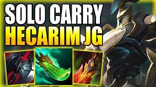 TEACHING YOU HOW TO EASILY SOLO CARRY GAMES WITH HECARIM JUNGLE - Gameplay Guide League of Legends