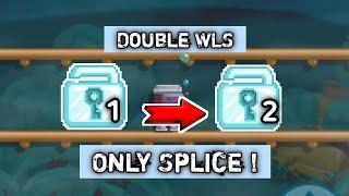 HOW TO DOUBLE UR WLS ONLY SPLICE  Growtopia Profit