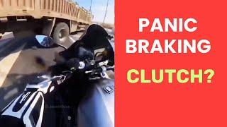 Panic Braking Do You Use the Clutch?  Motorcycle Training Concepts
