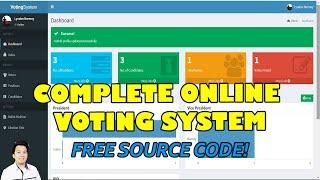 Complete Online Voting System using PHPMySQLi  Free Source Code Download