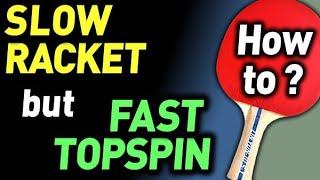POWERFUL TOPSPIN with a slow racket setup - how it is possible? What you need to attack powerfully