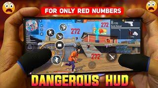 Worlds Best Custom Hud Setting For Only Red Numbers ️  Dangerous Gameplay  3 Finger Vs 4 Finger