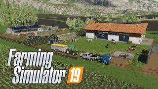 FS19  #22 Cambio de Granjas  Transportando las vacas cerdos borregos y caballos