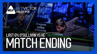 OSullivan STUNNED By He Guoqiang   BetVictor English Open 2024