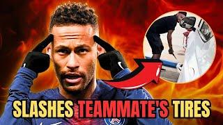 Did Neymar Go TOO FAR? Slashes Teammates Car After Shoe Prank