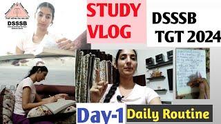 DSSSB TGT 2024 Vacancy 30 Days Challange DSSSB TGT STUDY VLOG   Productive Study VLOG 