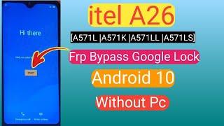 Itel A26 A571LFrp Bypass with pc  GmailGoogle account Frp unlock