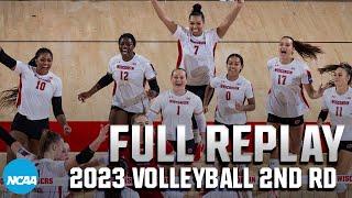 Wisconsin vs. Miami FL 2023 NCAA volleyball second round  FULL REPLAY