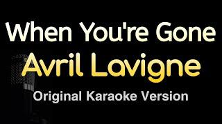 When Youre Gone - Avril Lavigne Karaoke Songs With Lyrics - Original Key