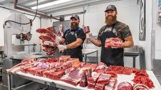 How to Butcher a Bison  ENTIRE BREAKDOWN  The Bearded Butchers