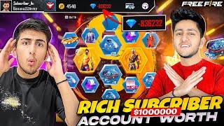 Richest Subscriber Acccount In Free Fire  Buying All New Bundle Rich To Rich  - Garena Free Fire