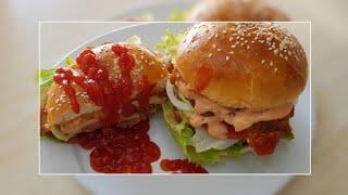 Chicken Burger  Crispy Chicken Burger  طرز تهیه برگر مرغ با رویش آسان، خوشمزه و کم مصرف