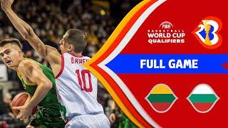 Lithuania v Bulgaria  Full Game - FIBA Basketball World Cup 2023 - European Qualifiers