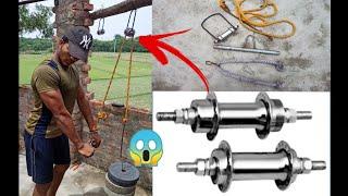 Homemade Pulley Machine For Triceps  homemade gym equipment - awesome ideas  Fit Rishu