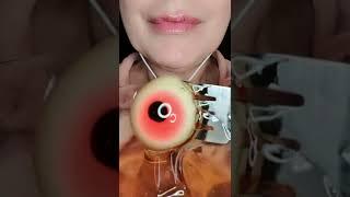 ASMR Satisfying Trolli Gummy Eyeball  #asmr #mukbang #asmreating