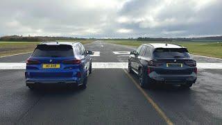 DRAG RACE BMW X5 M Competition Vs BMW X3 M Competition