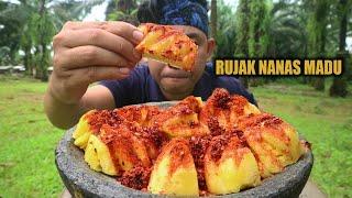 MUKBANG RUJAK NANAS MADU  SAMBAL BANGKOK RASA TERASI