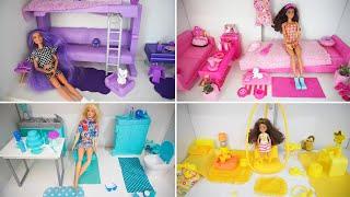 HAGO y DECORO HABITACIONES de COLORES para BARBIE 🩷🩵