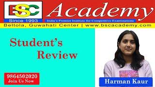 Student Review  BSC Academy Guwahati  Harman Kaur