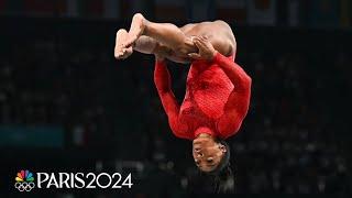 Simone Biles DOES IT AGAIN With A Spectacular Yurchenko Double Pike Paris Olympics NBC Sports